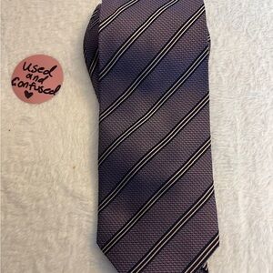 Classic Striped Tie - Navy and Black